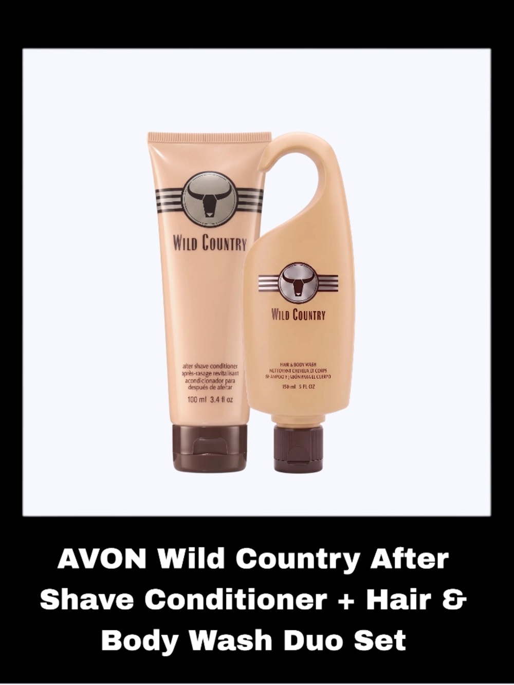 AVON Wild Country After Shave Conditioner + Hair & Body Wash Duo Set